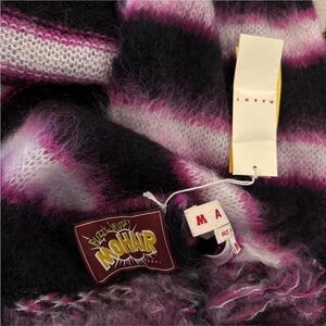 Brand new MARNI
Striped mohair-blend scarf